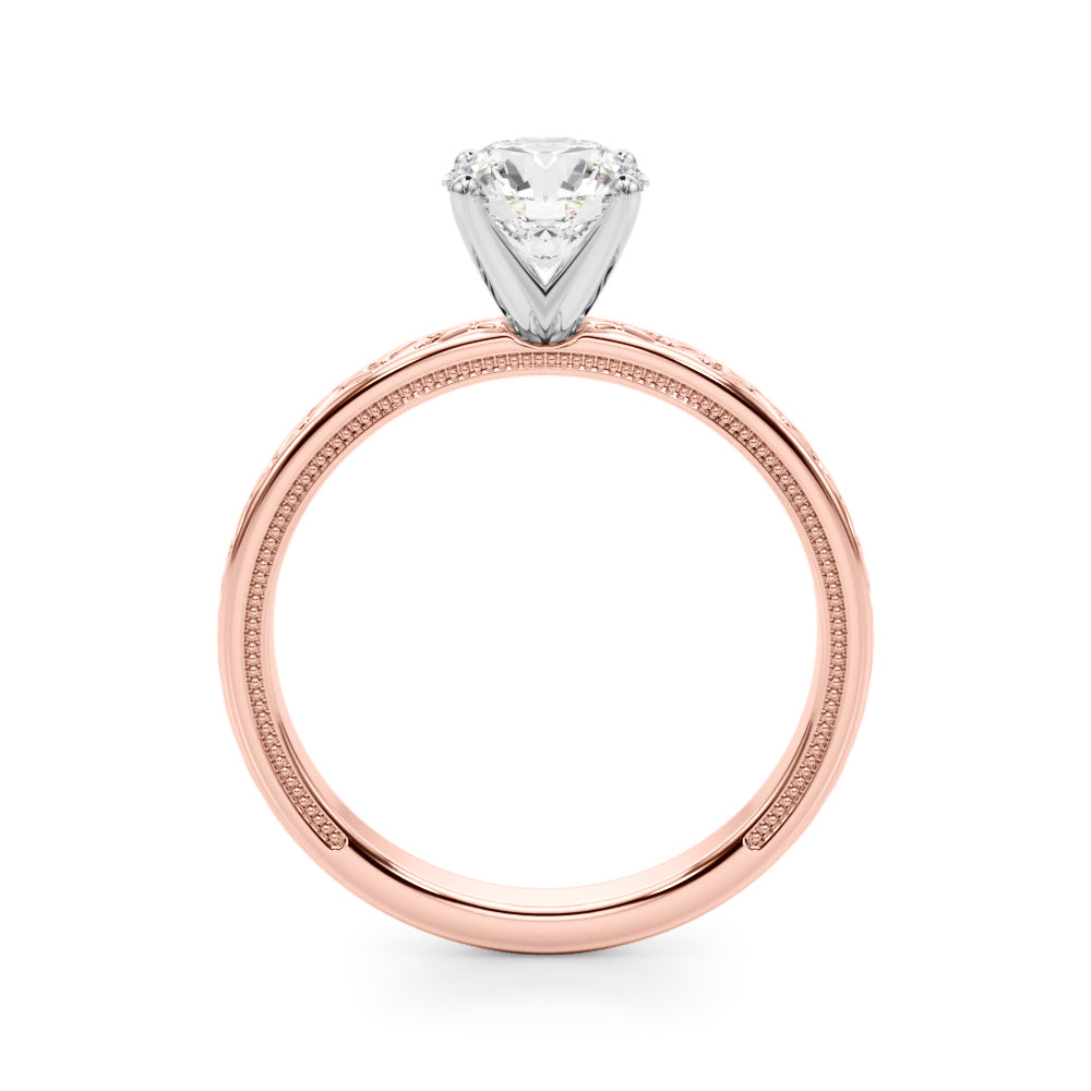 Elegant 14kt White Gold Ring Setting - Style 