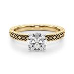 Elegant 14kt White Gold Ring Setting - Style 