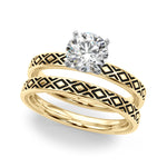 Elegant 14kt White Gold Ring Setting - Style 