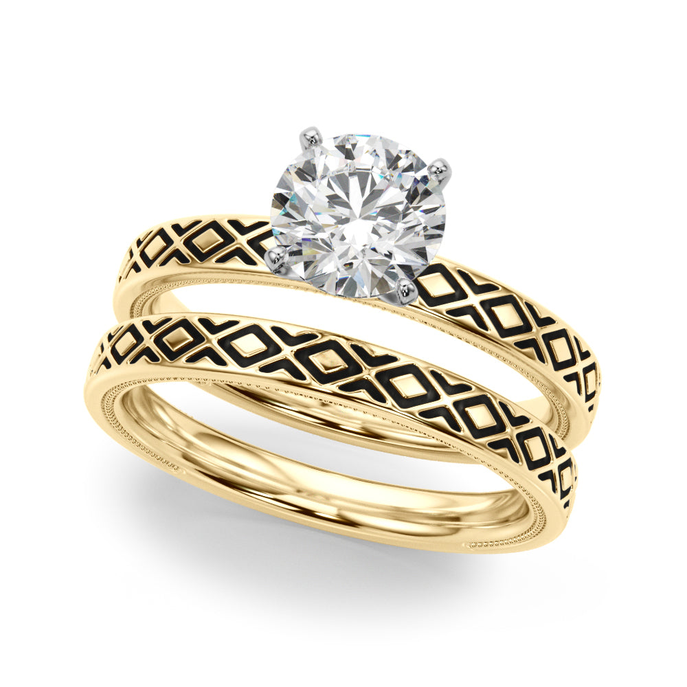 Elegant 14kt White Gold Ring Setting - Style 