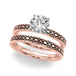 Elegant 14kt White Gold Ring Setting - Style 