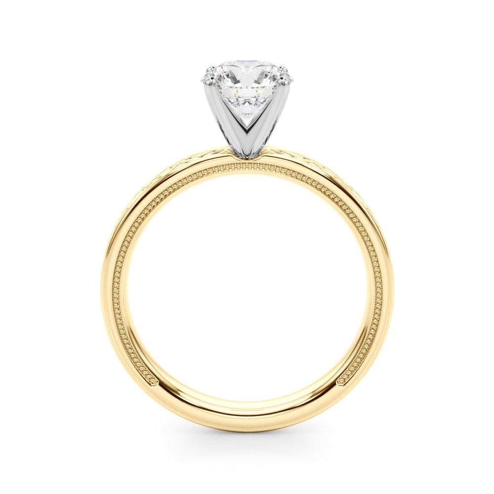 Elegant 14kt White Gold Ring Setting - Style 