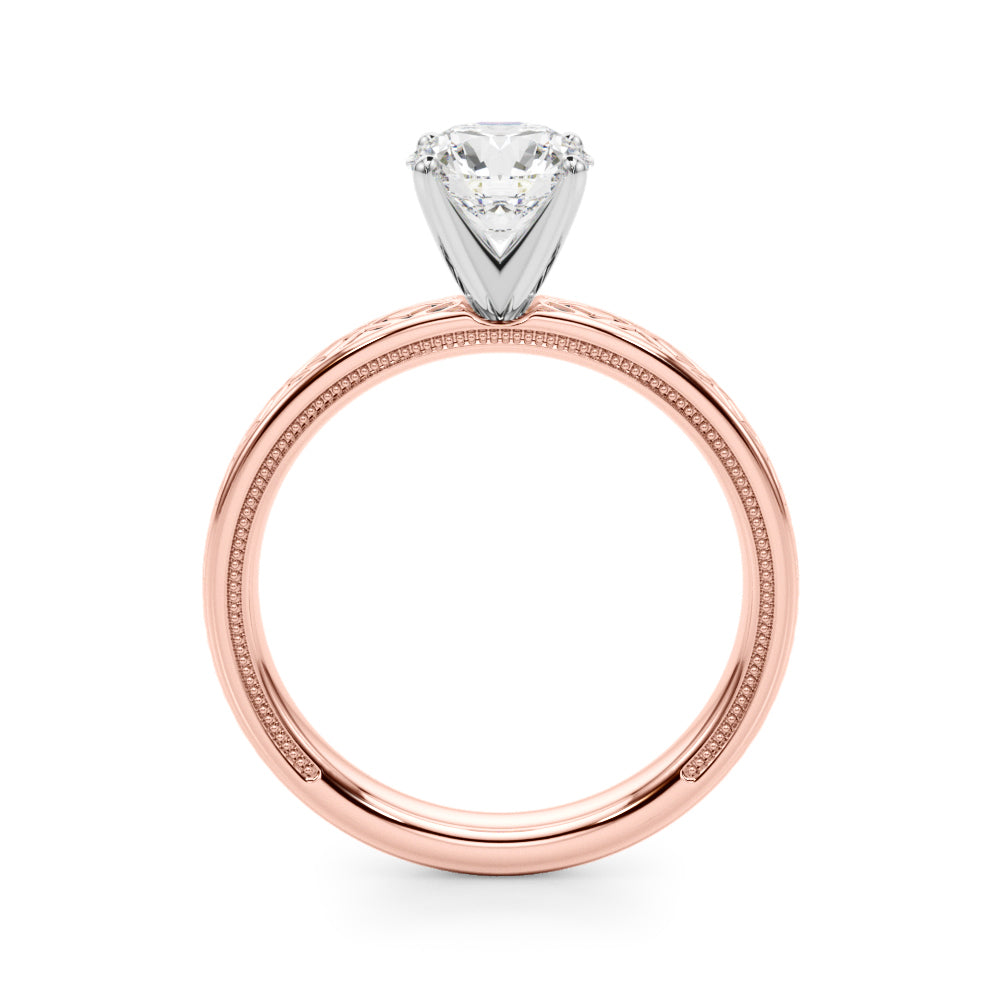 Elegant 14kt White Gold Ring Setting - Style 