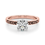 Elegant 14kt White Gold Engagement Ring - STYLE 