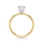 Elegant 14kt White Gold Engagement Ring - STYLE 
