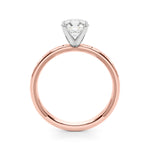 Elegant 14kt White Gold Engagement Ring - STYLE 