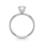 Elegant 14kt White Gold Engagement Ring - STYLE 