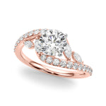 Exquisite 14kt White Gold Engagement Ring - 5/8 ct tw SI1-SI2 G-H Diamonds