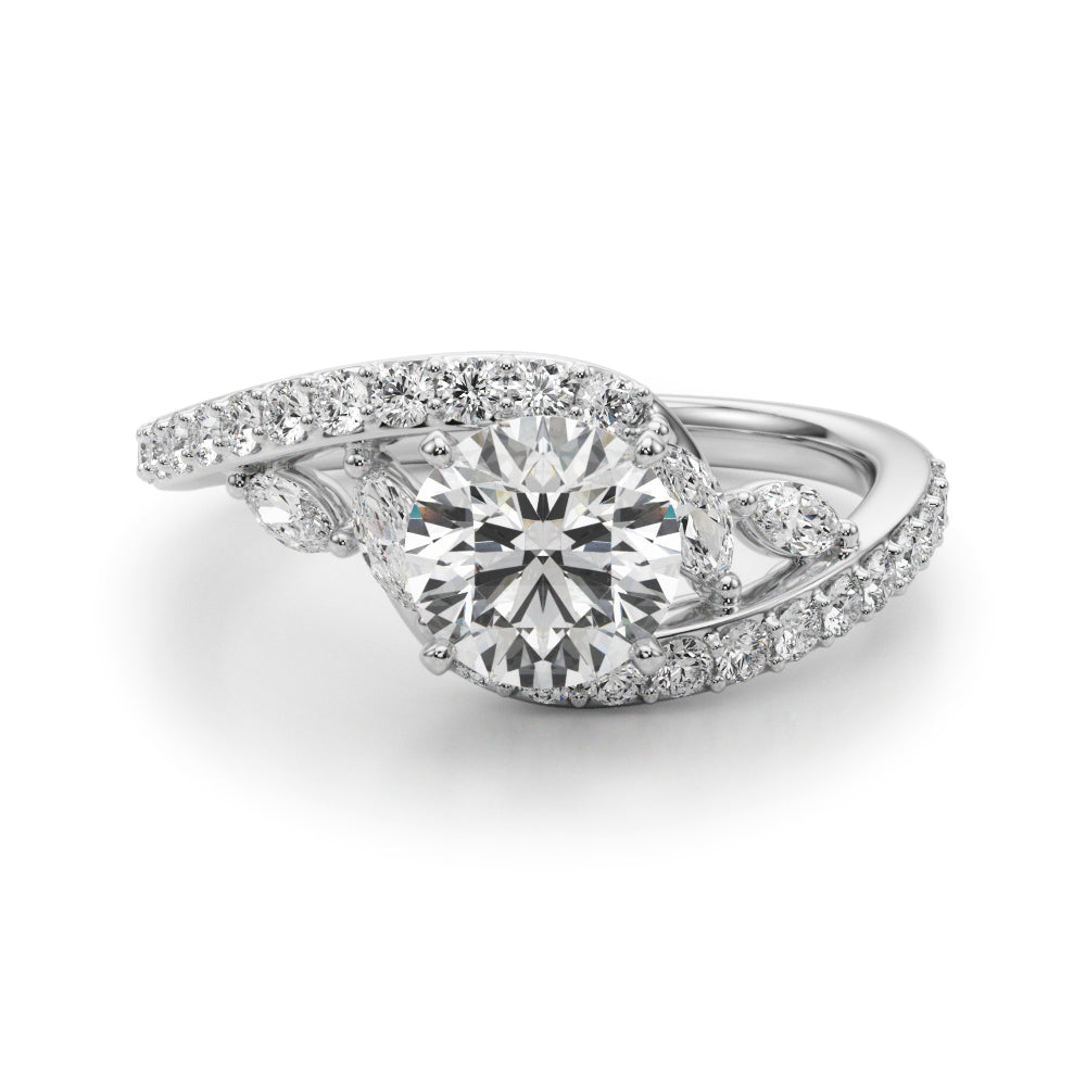 Exquisite 14kt White Gold Engagement Ring - 5/8 ct tw SI1-SI2 G-H Diamonds