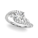 Exquisite 14kt White Gold Engagement Ring - 5/8 ct tw SI1-SI2 G-H Diamonds