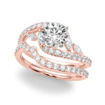 Exquisite 14kt White Gold Engagement Ring - 5/8 ct tw SI1-SI2 G-H Diamonds