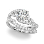 Exquisite 14kt White Gold Engagement Ring - 5/8 ct tw SI1-SI2 G-H Diamonds