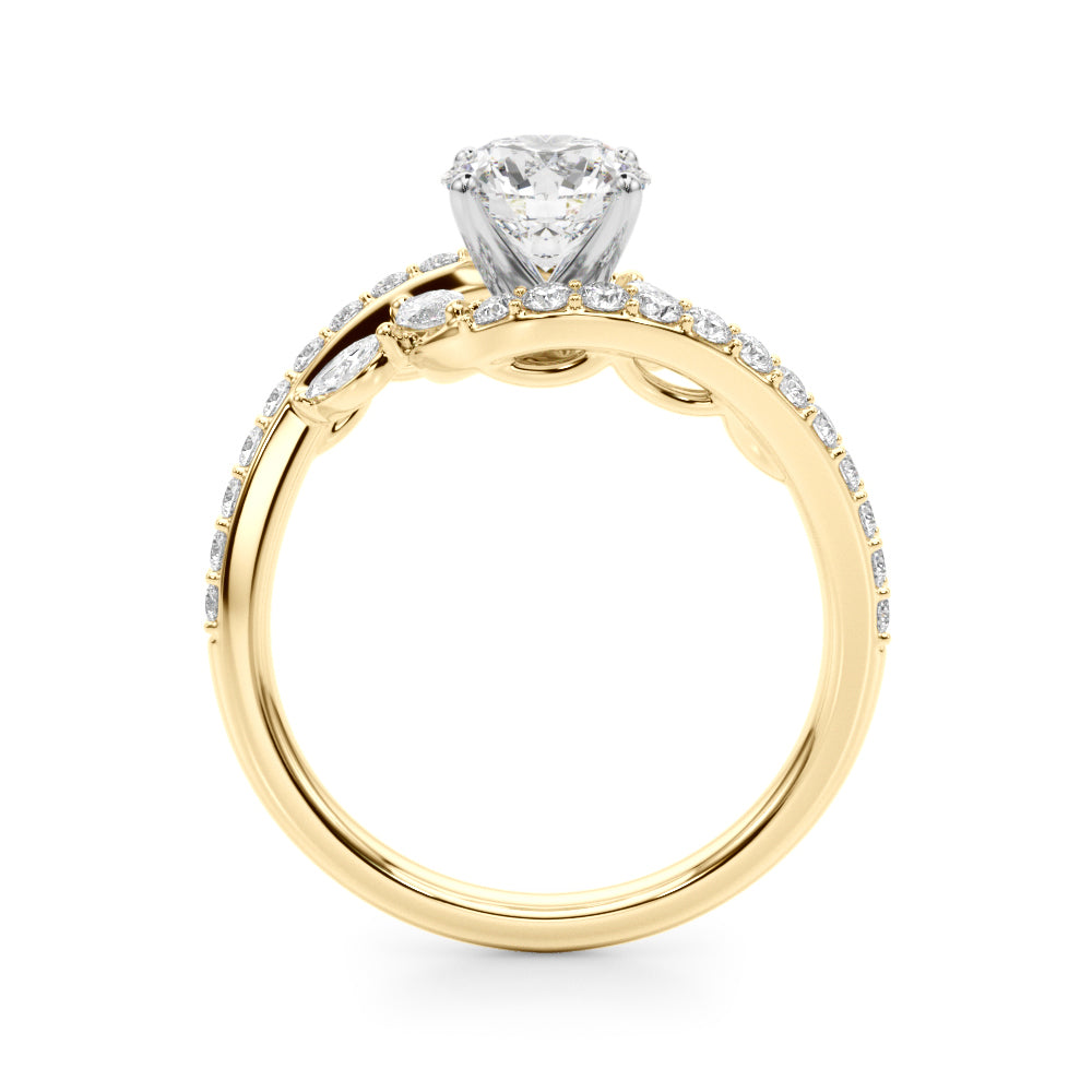 Exquisite 14kt White Gold Engagement Ring - 5/8 ct tw SI1-SI2 G-H Diamonds