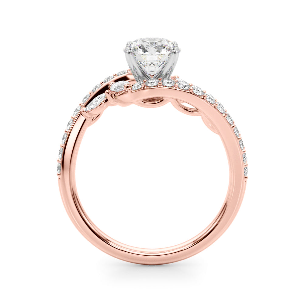 Exquisite 14kt White Gold Engagement Ring - 5/8 ct tw SI1-SI2 G-H Diamonds
