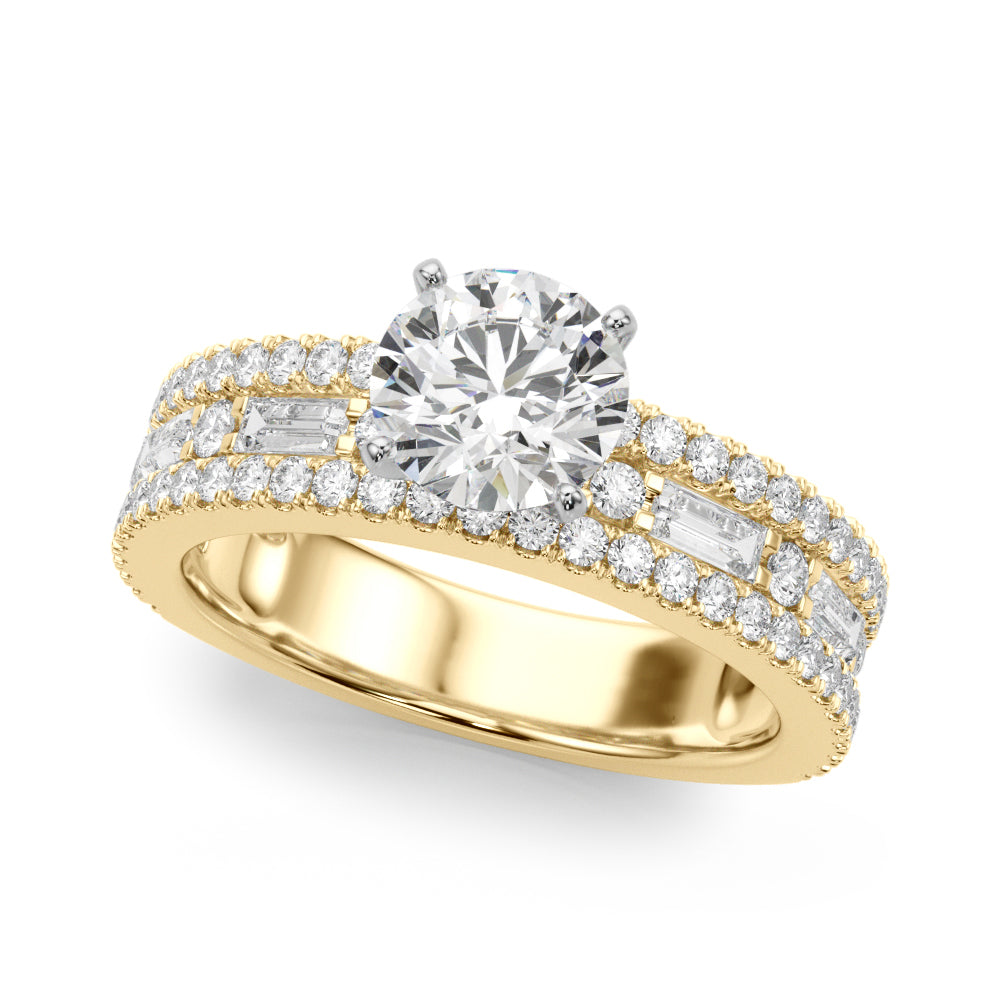 Exquisite 1 CTW Diamond Engagement Ring in 14k White Gold - Style 