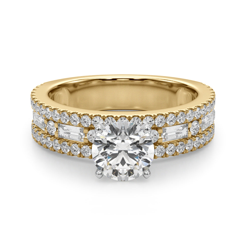 Exquisite 1 CTW Diamond Engagement Ring in 14k White Gold - Style 
