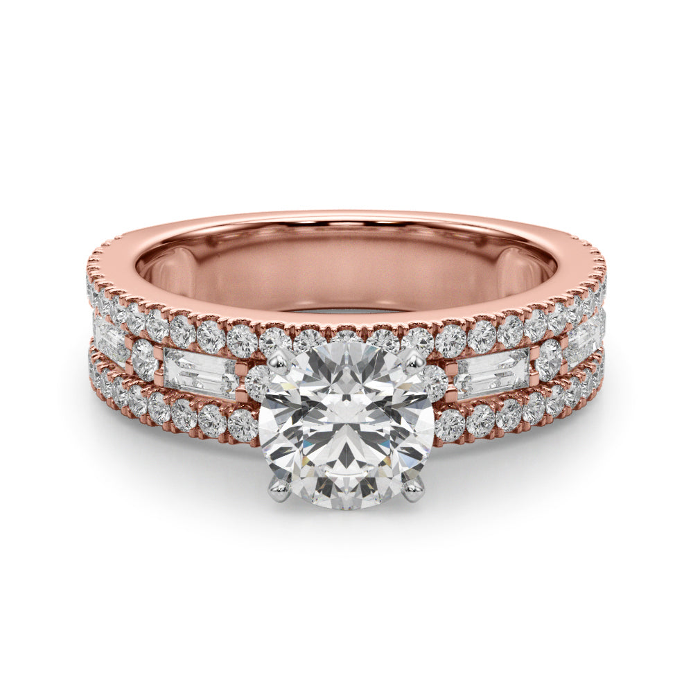 Exquisite 1 CTW Diamond Engagement Ring in 14k White Gold - Style 