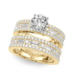Exquisite 1 CTW Diamond Engagement Ring in 14k White Gold - Style 