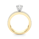 Exquisite 1 CTW Diamond Engagement Ring in 14k White Gold - Style 