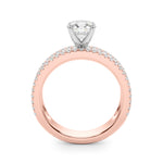 Exquisite 14kt White Gold Engagement Ring - 1 Carat Total Weight Diamonds