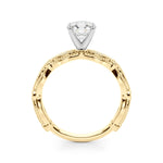 Elegant 14kt White Gold 1/5 ct tw Diamond Engagement Ring - Style 