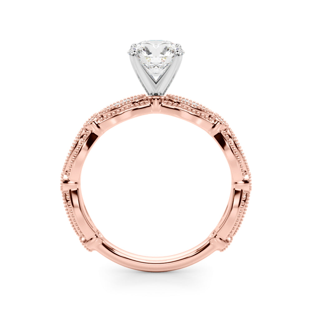Elegant 14kt White Gold 1/5 ct tw Diamond Engagement Ring - Style 