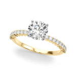 14k White Gold Engagement Ring - 1/4 CTW SI1-SI2 G-H Diamonds, Style 
