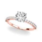 14k White Gold Engagement Ring - 1/4 CTW SI1-SI2 G-H Diamonds, Style 