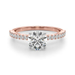 14k White Gold Engagement Ring - 1/4 CTW SI1-SI2 G-H Diamonds, Style 