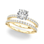 14k White Gold Engagement Ring - 1/4 CTW SI1-SI2 G-H Diamonds, Style 