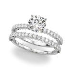 14k White Gold Engagement Ring - 1/4 CTW SI1-SI2 G-H Diamonds, Style 