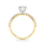 14k White Gold Engagement Ring - 1/4 CTW SI1-SI2 G-H Diamonds, Style 