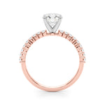 14k White Gold Engagement Ring - 1/4 CTW SI1-SI2 G-H Diamonds, Style 