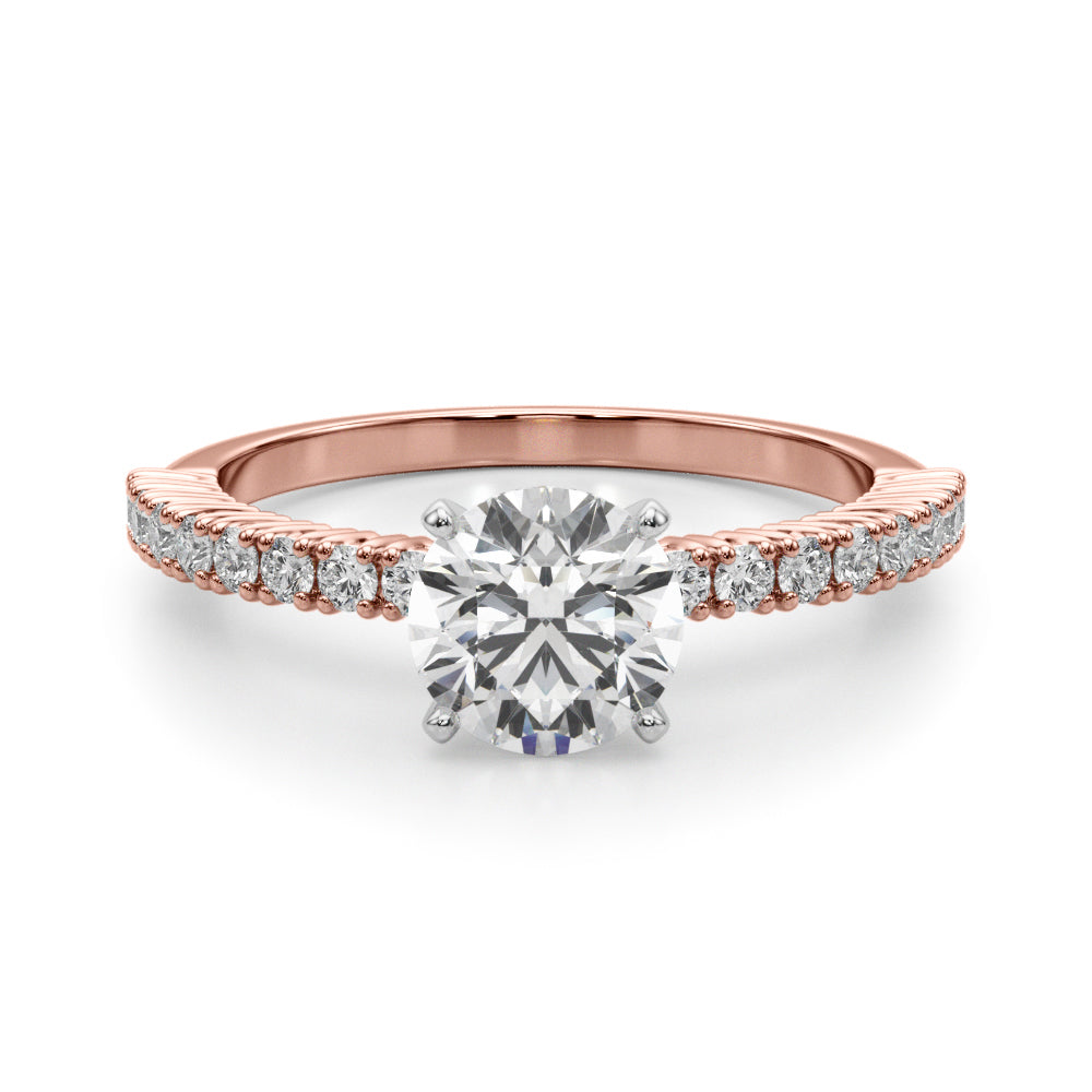 14kt White Gold 1/4 ct tw SI1-SI2, G-H Diamond Engagement Ring - Style 