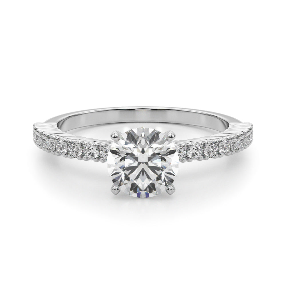 14kt White Gold 1/4 ct tw SI1-SI2, G-H Diamond Engagement Ring - Style 