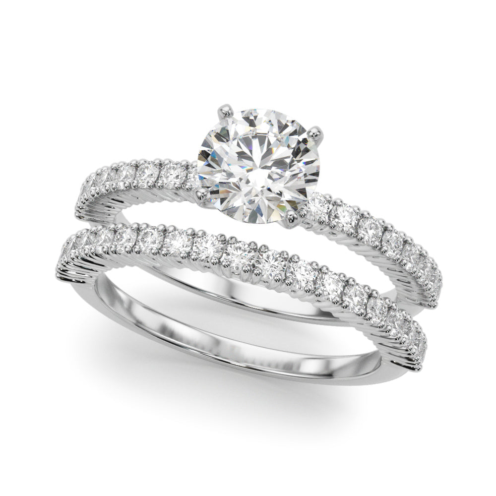 14kt White Gold 1/4 ct tw SI1-SI2, G-H Diamond Engagement Ring - Style 