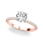 Elegant 14kt White Gold Engagement Ring with 1/4 CTW Diamonds - STYLE 