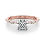 Elegant 14kt White Gold Engagement Ring with 1/4 CTW Diamonds - STYLE 