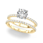 Elegant 14kt White Gold Engagement Ring with 1/4 CTW Diamonds - STYLE 
