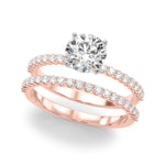 Elegant 14kt White Gold Engagement Ring with 1/4 CTW Diamonds - STYLE 