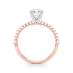 Elegant 14kt White Gold Engagement Ring with 1/4 CTW Diamonds - STYLE 