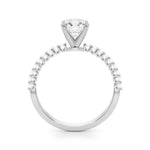 Elegant 14kt White Gold Engagement Ring with 1/4 CTW Diamonds - STYLE 