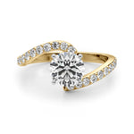 Elegant 14kt White Gold Semi-Mount Diamond Ring - STYLE 