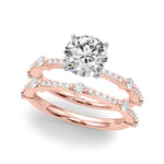 14kt Yellow Gold Single Row Engagement Ring with 1/5 ct tw SI1-G/H Diamonds