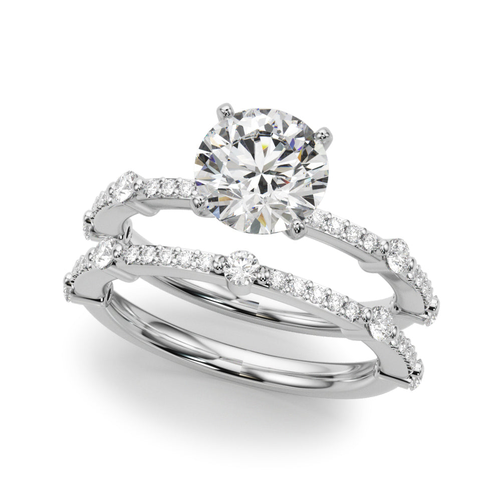 14kt Yellow Gold Single Row Engagement Ring with 1/5 ct tw SI1-G/H Diamonds