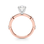 14kt Yellow Gold Single Row Engagement Ring with 1/5 ct tw SI1-G/H Diamonds