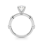14kt Yellow Gold Single Row Engagement Ring with 1/5 ct tw SI1-G/H Diamonds