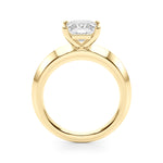 Elegant Knife Edge Solitaire Engagement Ring - 1 Carat Square Cut