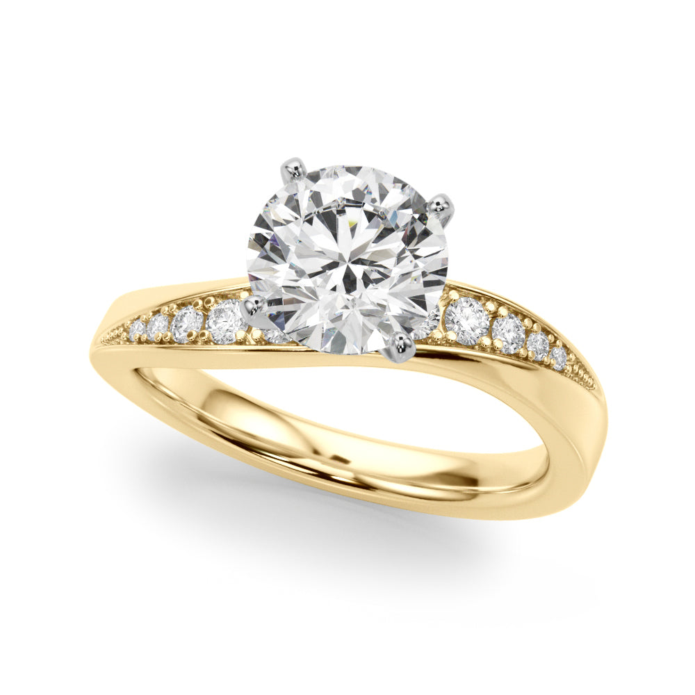 14kt White Gold 1/5 ct tw SI1-G Engagement Ring - Style 