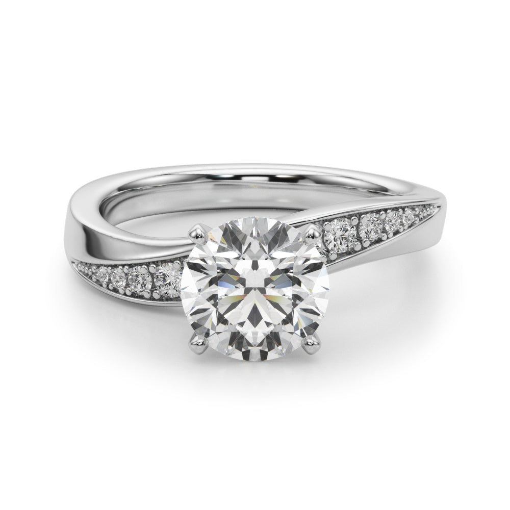14kt White Gold 1/5 ct tw SI1-G Engagement Ring - Style 